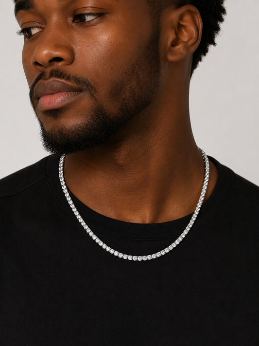 Spark 4mm Diamond Tennis Necklace