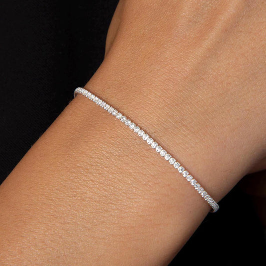 2mm Diamond Tennis Bracelet
