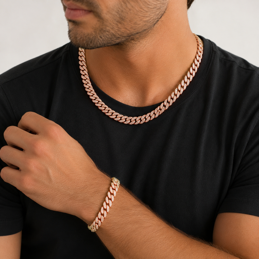 Monaco 12mm Iced Out Cuban Link Necklace