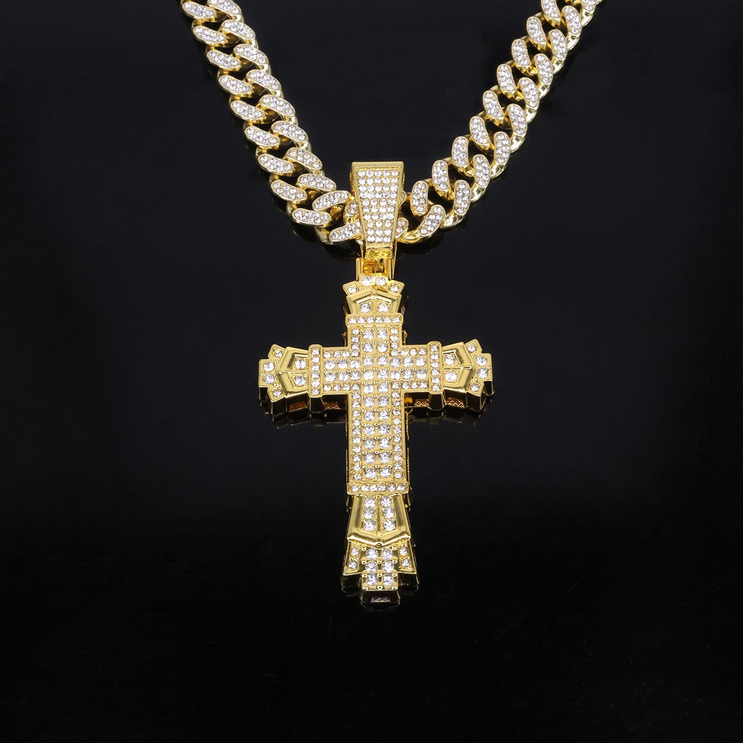 Imperial Gold Cross Pendant