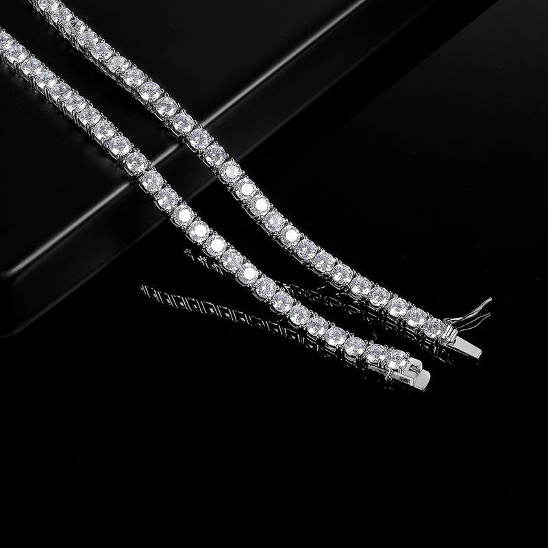 Spark 4mm Diamond Tennis Necklace