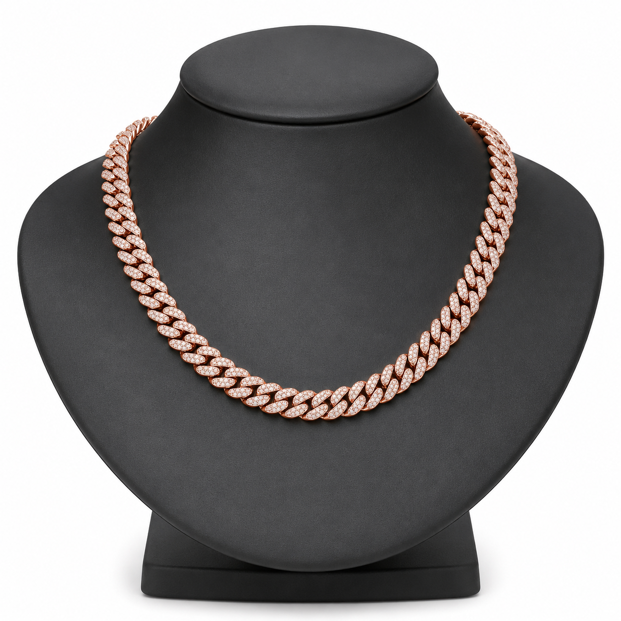 Monaco 12mm Iced Out Cuban Link Necklace
