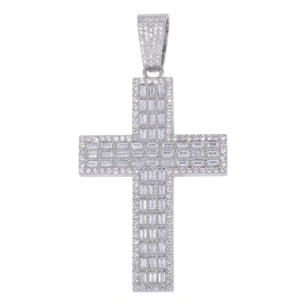 Straight Silver Pendant