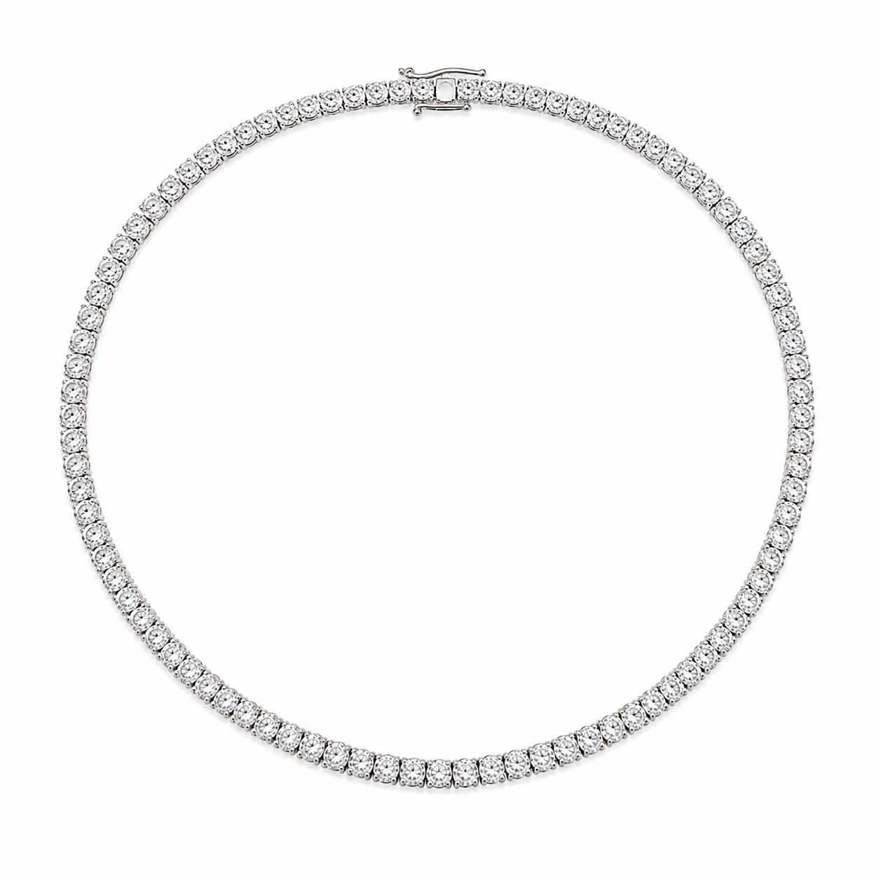 Spark 4mm Diamond Tennis Necklace