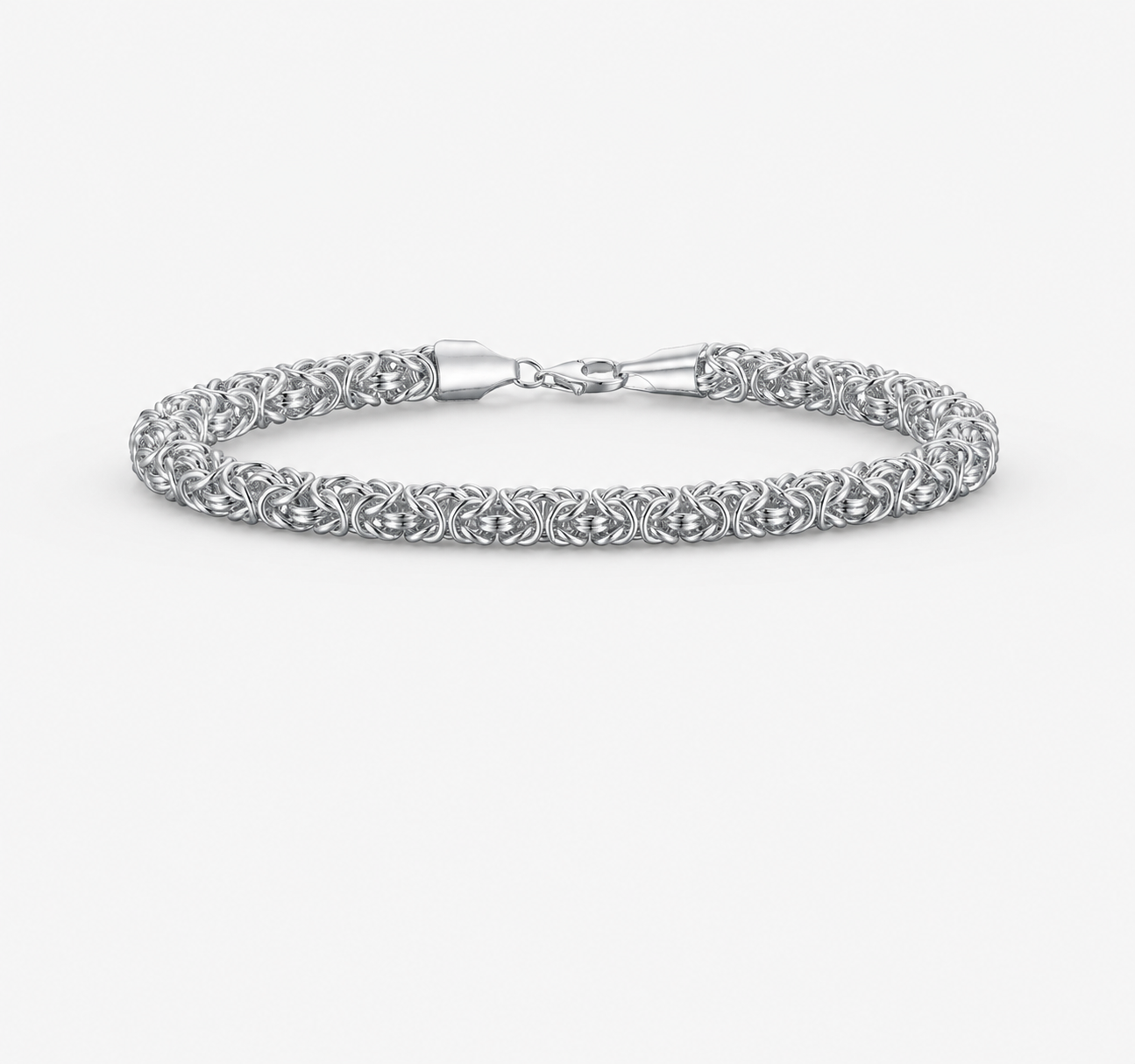 7mm Byzantine Link Bracelet – Premium Stainless Steel Chain Bracelet