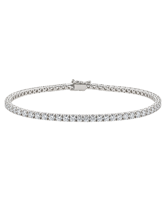 2mm Diamond Cubic Tennis Bracelet