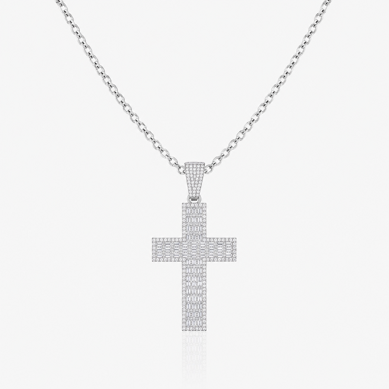 Straight Silver Pendant