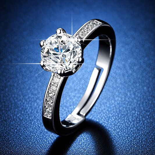 1 Carat Diamond Pavé Engagement Ring