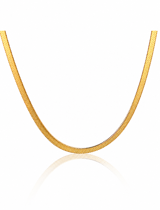 Luxe Herringbone Chain Necklace