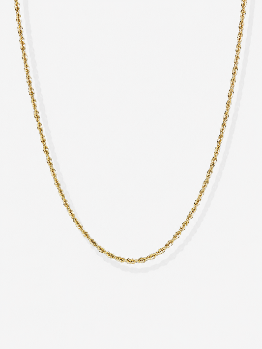 Tresse Rope Chain 14K Gold Necklace