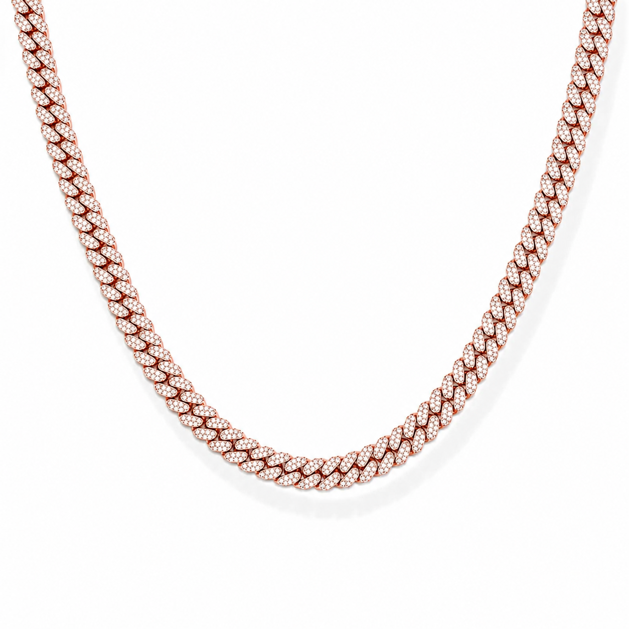 Monaco 12mm Iced Out Cuban Link Necklace