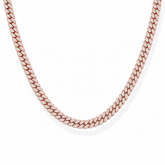 Monaco 12mm Iced Out Cuban Link Necklace