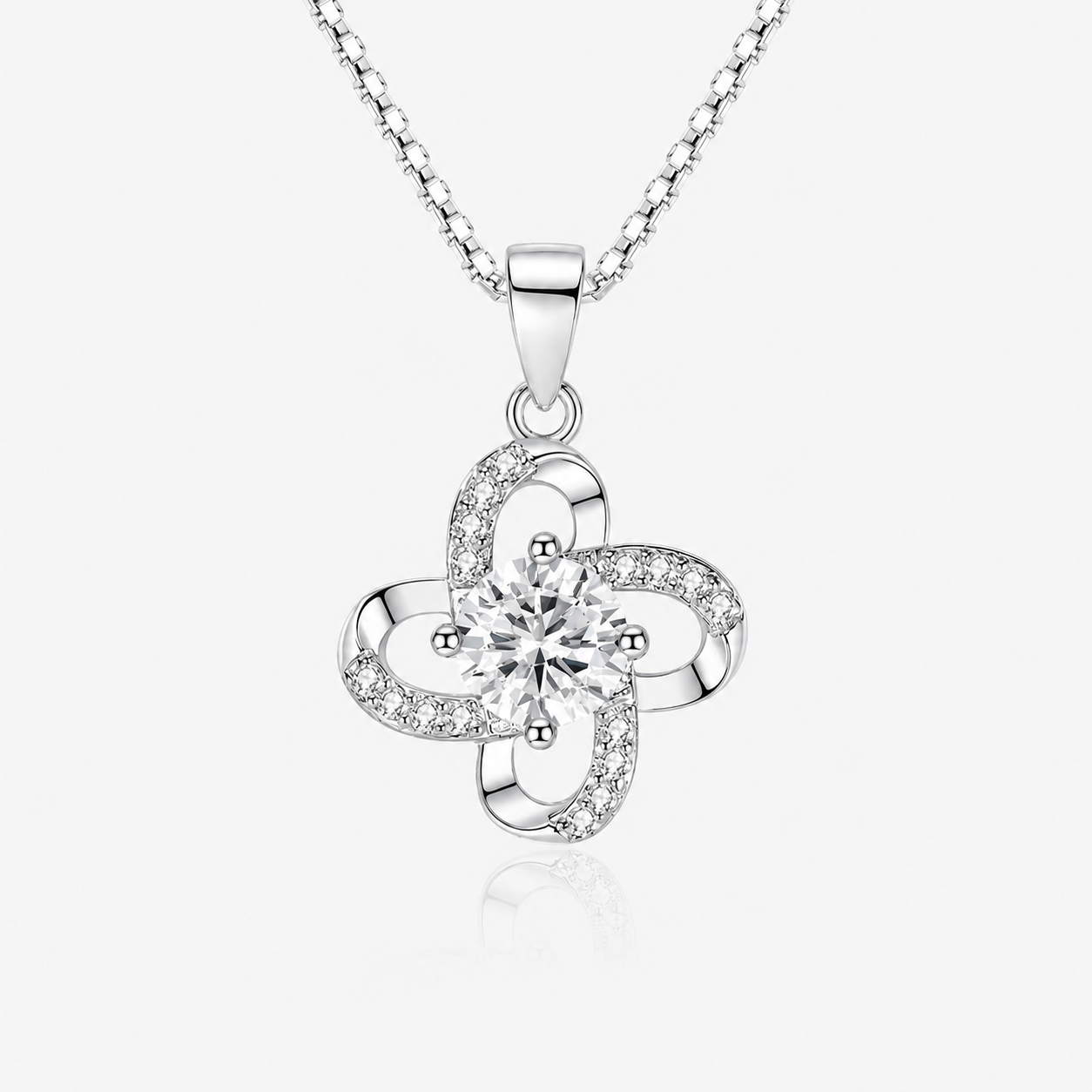 Luna Bloom Diamond Pendant Necklace