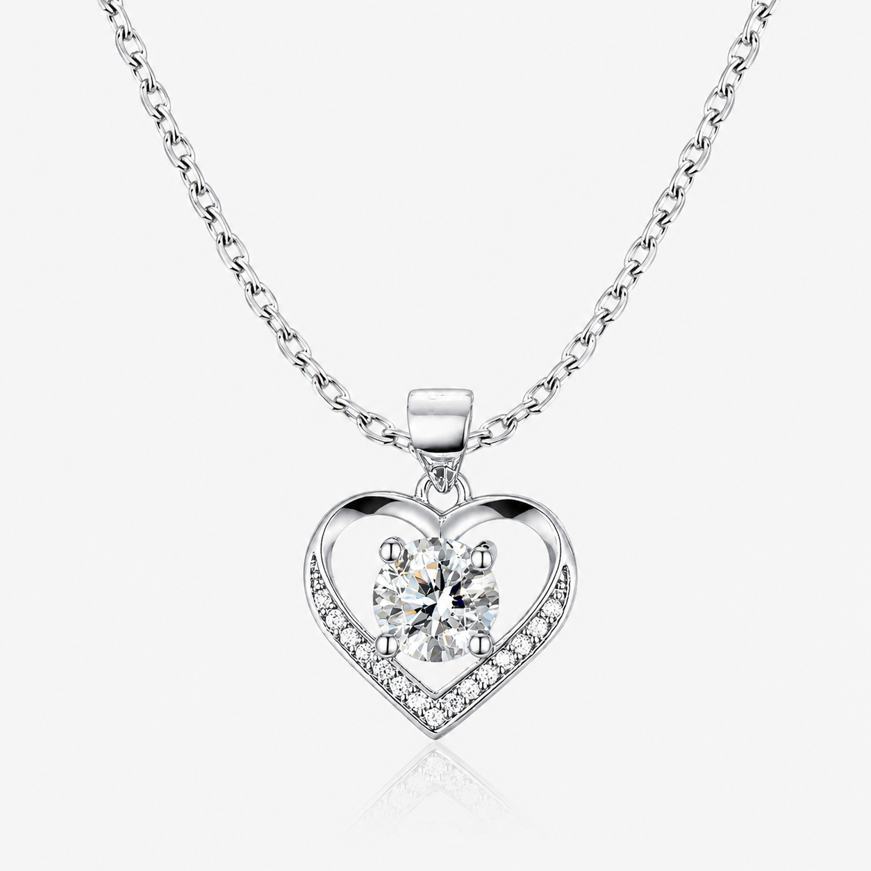 Eternal Heart Sparkle Diamond Necklace