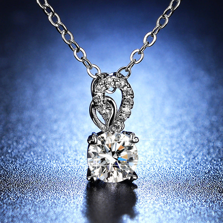 Radiant Infinity Solitaire Pendant Necklace