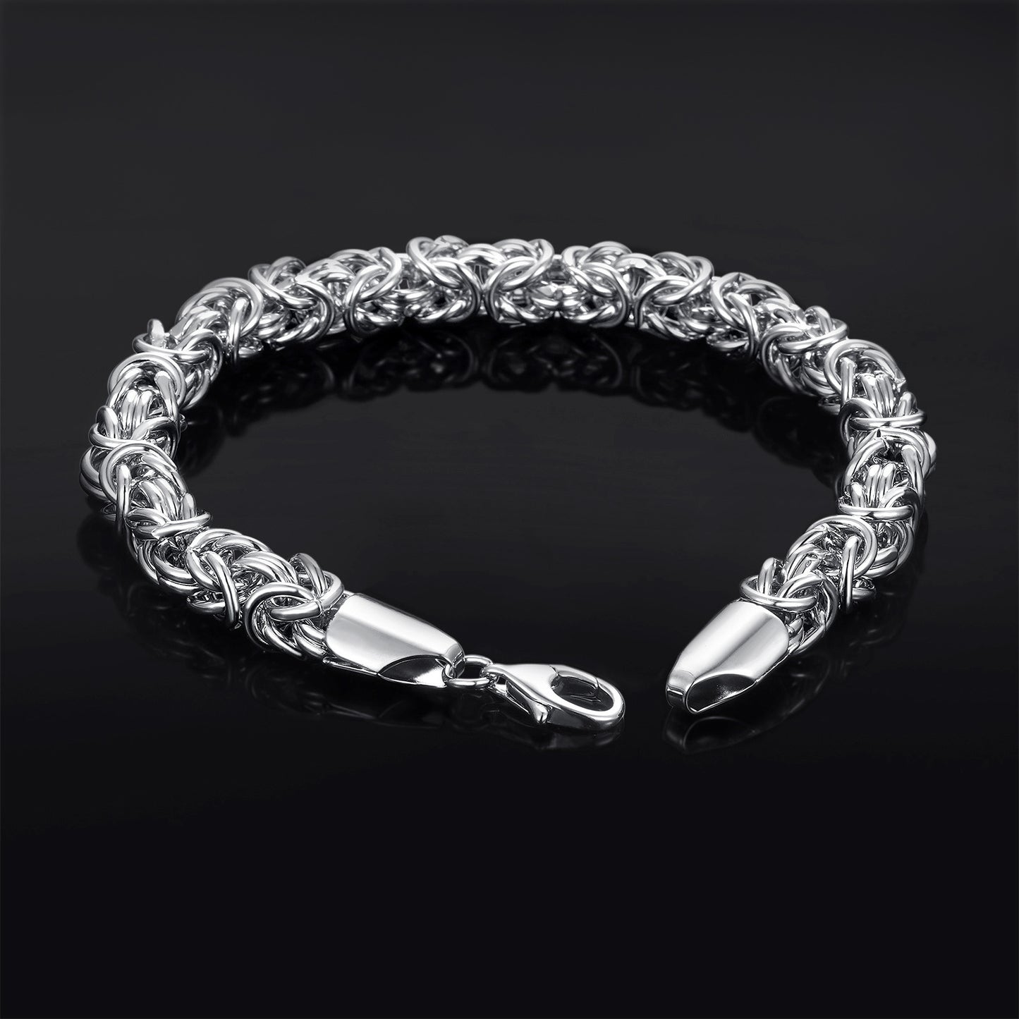 7mm Byzantine Link Bracelet – Premium Stainless Steel Chain Bracelet