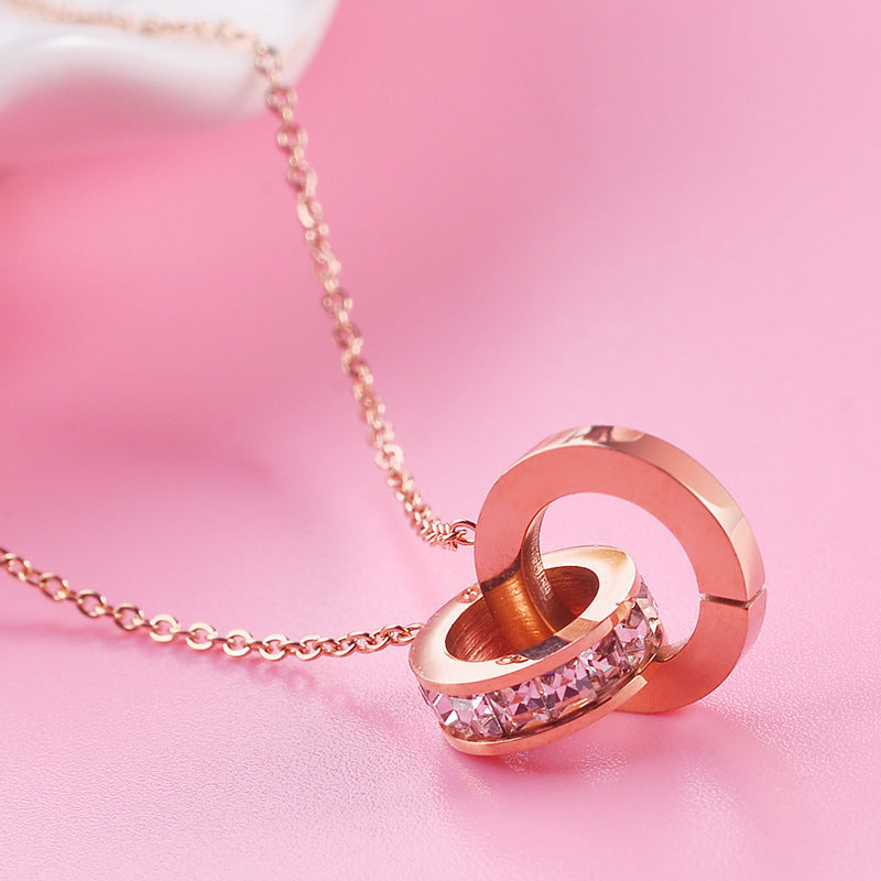 Rose Gold Pendant Necklace