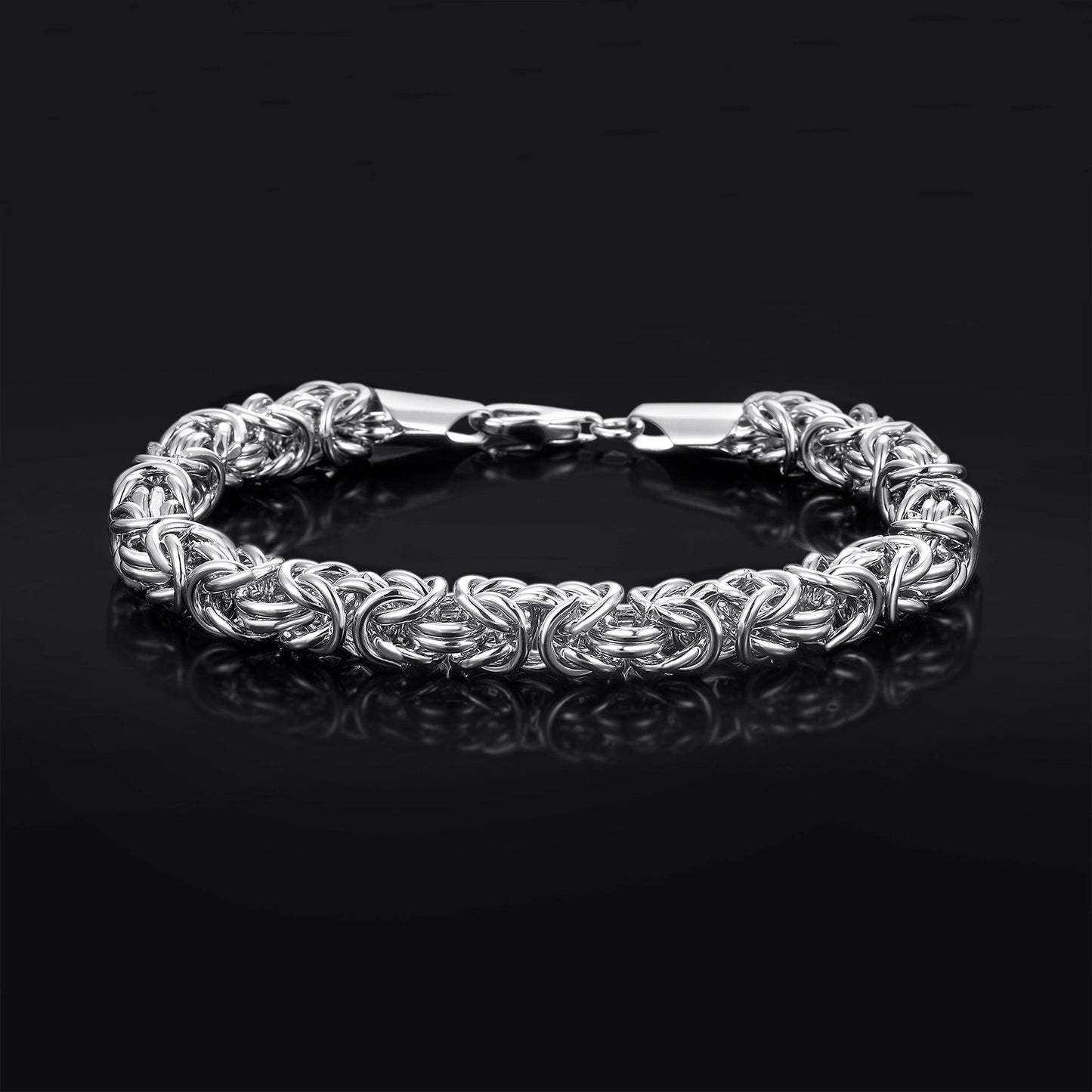 7mm Byzantine Link Bracelet – Premium Stainless Steel Chain Bracelet