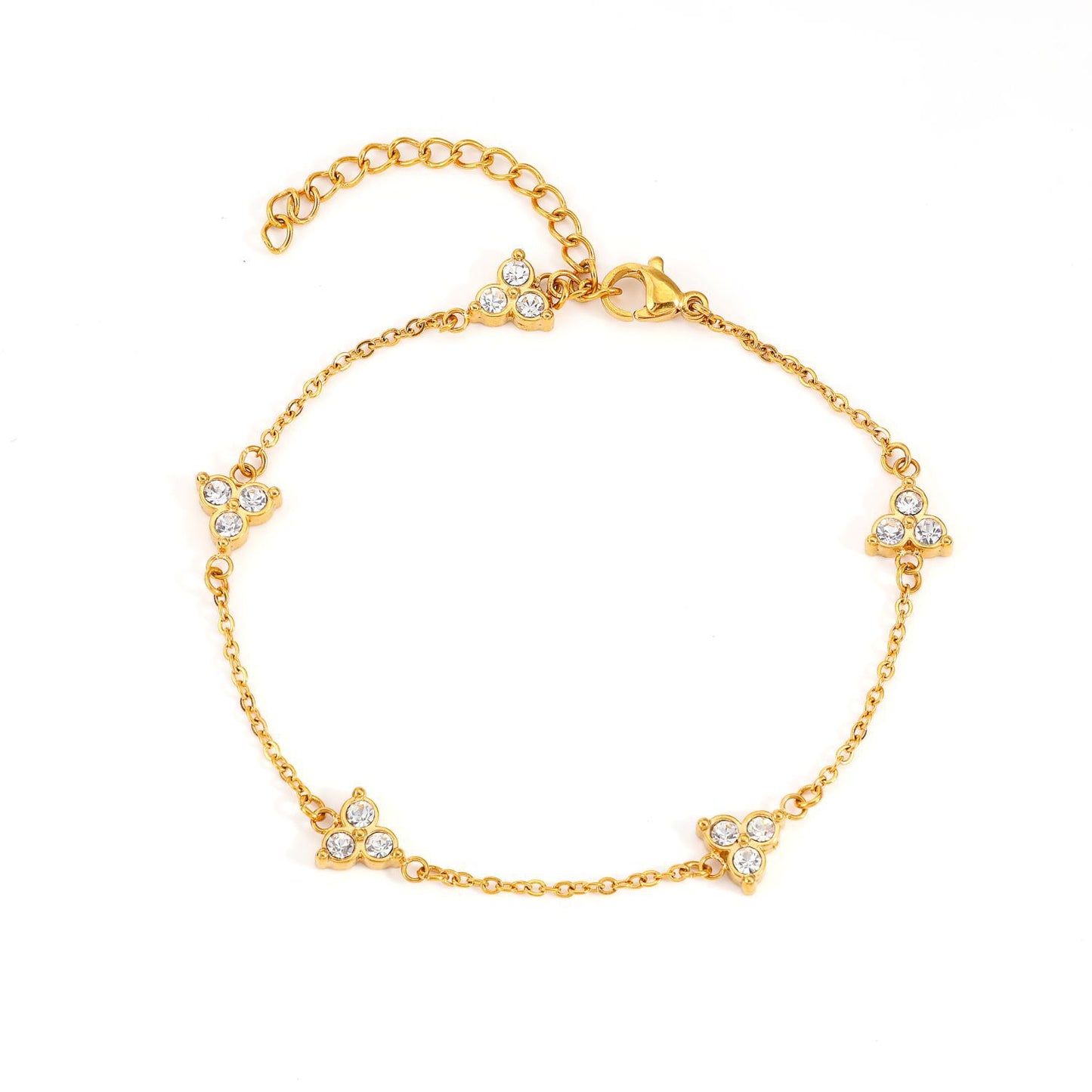 Celeste Clover Station Bracelet
