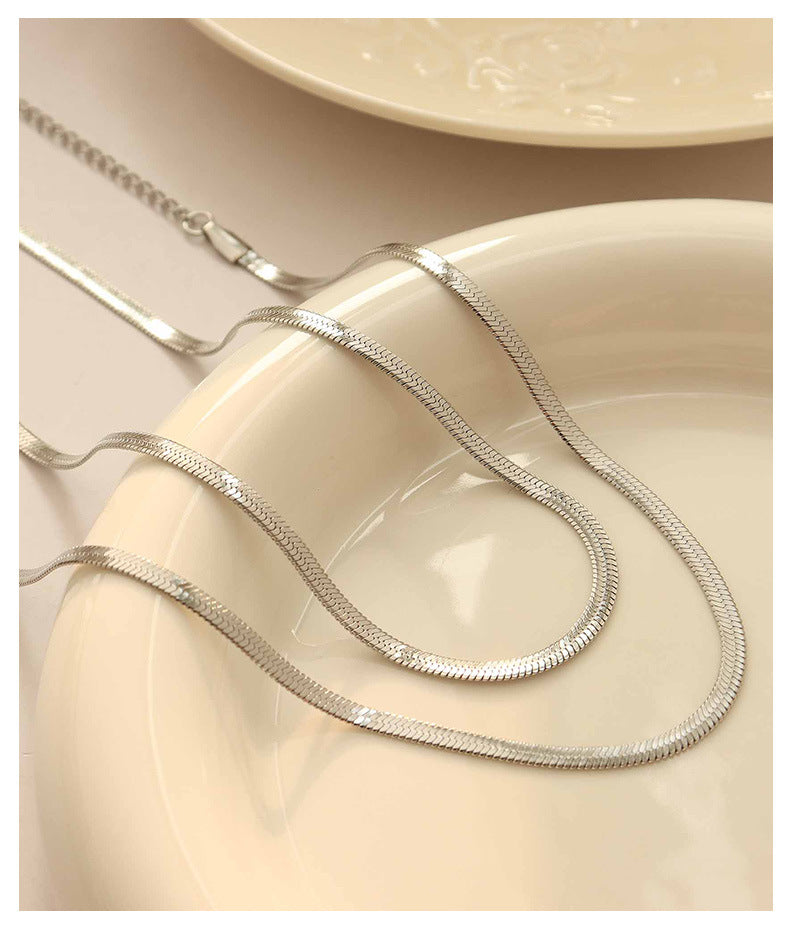 Luxe Herringbone Chain Necklace