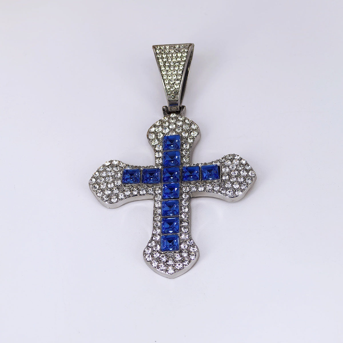 Blue Dominion Cross Pendant