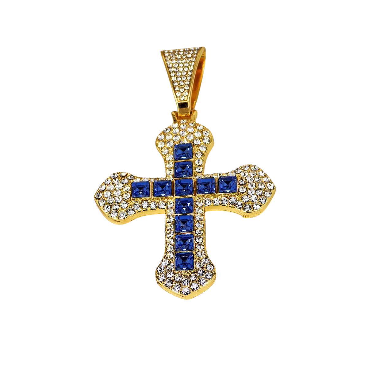 Royal Sapphire Cross Pendant