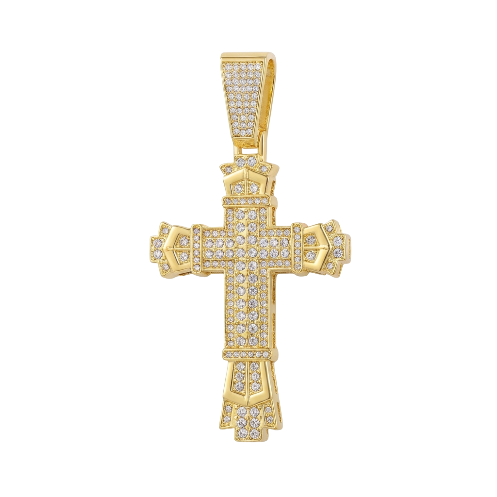Imperial Gold Cross Pendant