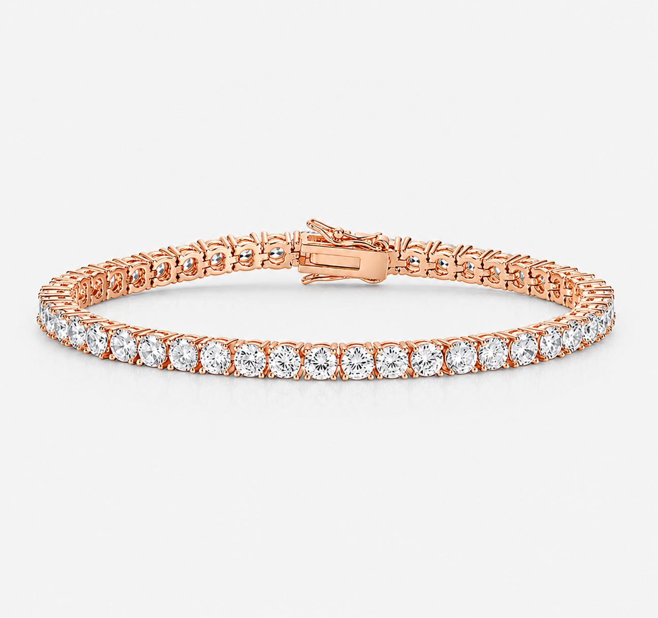 Rose Gold Diamond Tennis Bracelet