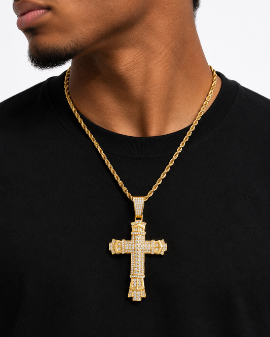 Imperial Gold Cross Pendant