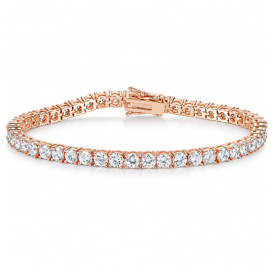 Rose Gold Diamond Tennis Bracelet