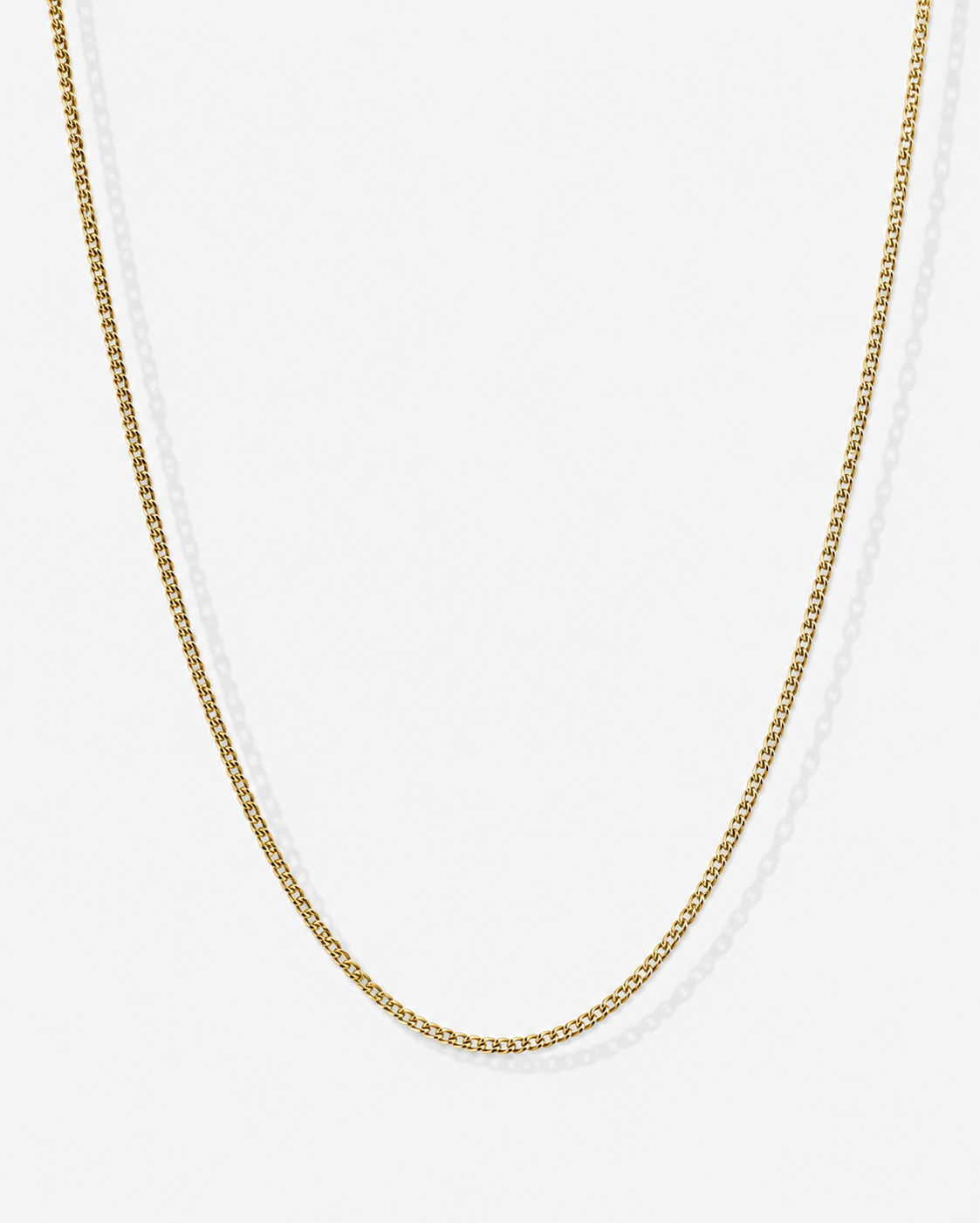 Chaîne Curb Necklace in 14k Gold